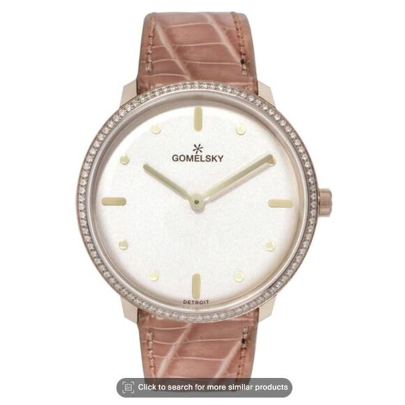 NWT Gomelsky Women\'s .39 CT TW Diamond Watch with Gold Accents Retail $2000 main image 11
